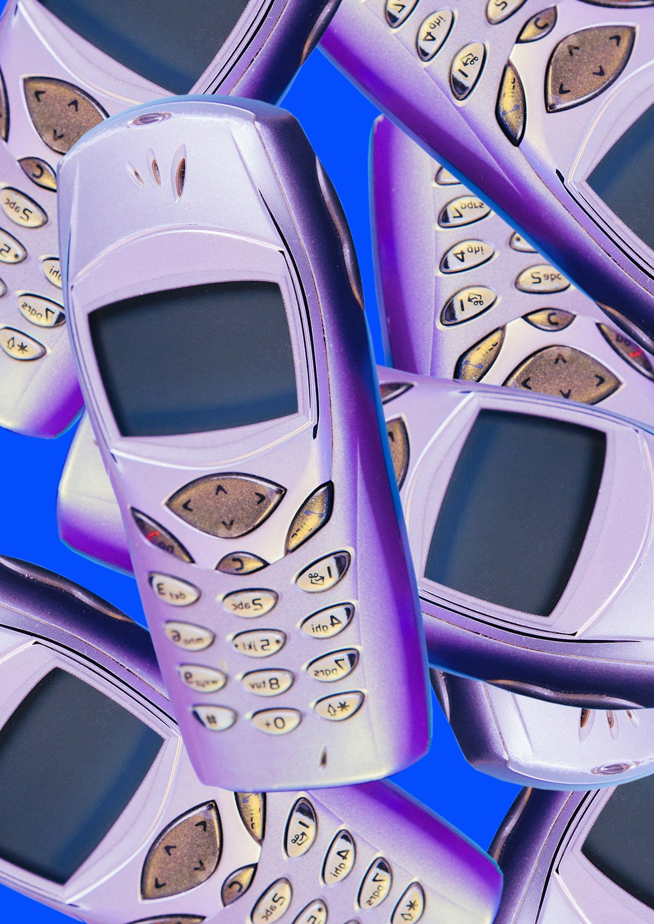 Old Purple Cellphones