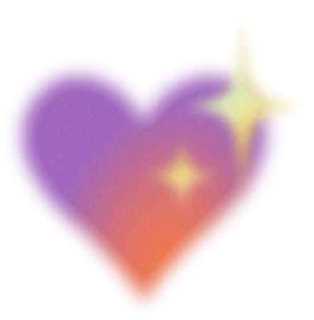 Buildable Abstract Glowing Gradient Aura Sparkling Heart