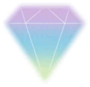 Buildable Abstract Glowing Gradient Aura Diamond